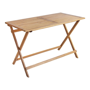 Juego de Comedor de Madera Maciza de Estilo Moderno, 4 Sillas Plegables con Estructura de Madera de Teca para Decoración del Hogar - Product Image 5
