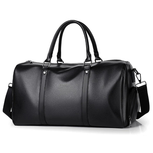 Sac de voyage unisexe en cuir PU avec bandoulière réglable, grande capacité, fermeture éclair pour les voyages - Product Image 4