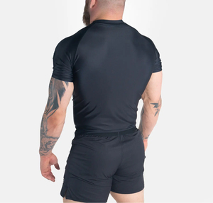 เสื้อรัดรูปแขนยาวระบายอากาศได้ดีสำหรับผู้ชายและผู้หญิง MMA BJJ ยิวยิตสู แห้งเร็ว ผลิตจากโพลีเอสเตอร์ผสมสแปนเด็กซ์ รับผลิตแบบ OEM และรับทำแบรนด์ส่วนตัวสำหรับชุดกีฬา - Product Image 2