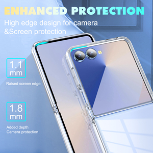 Étui transparent pour téléphone pliable Samsung, protection intégrale 360° en TPU et PC, coque transparente - Product Image 4