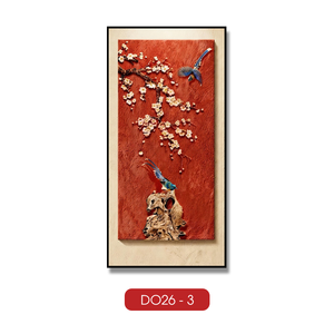 Peinture murale miroir de luxe avec cadre, décoration intérieure, décoration de la maison, OEM du Vietnam, marque HALO - Product Image 1