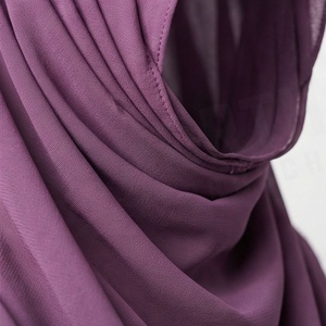 Hiyab de Chifón de Color Sólido para Mujer, Transpirable, para Uso Diario, Pañuelo Étnico de Oriente Medio - Product Image 4