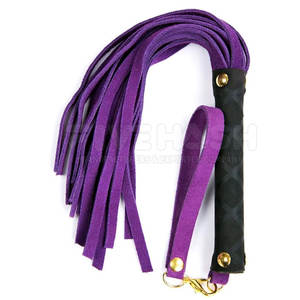 Fouets d'équitation sur mesure avec poignée antidérapante et embout en cuir véritable - Product Image 3