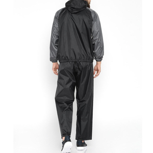Survêtement coupe ajustée unisexe 100 % nylon imperméable coupe-vent streetwear hiver, taille élastique, tenue décontractée et active - Product Image 3