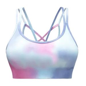 Soutien-gorge de sport respirant à sublimation personnalisée pour femme, grande taille, dos nageur, maintien élevé, idéal pour le yoga - Product Image 1