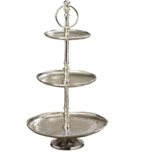 Top Display Cake Stand Tableware Decorative Handcrafted Antique Finished Metal Cake Stand With Metal Designer Stand - Product Image 6