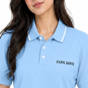 Camiseta Polo Premium para Mujer, Algodón, Manga Corta, Diseño Elegante, Estilo Casual Moderno, Look Informal y Elegante, Prenda Esencial para el Día a Día - Product Image 4