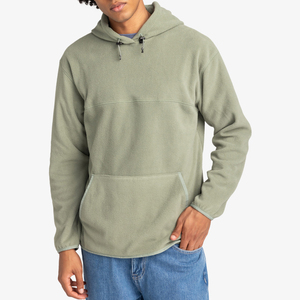 Mens Plush Fleece Hoodie Warm Winter Pullover Casual Leisure Outdoor Gym Street Style Custom Garment Manufacturer Wholesale - Product Image 1