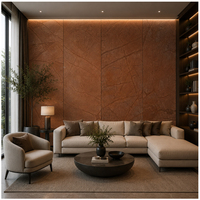 Panneau mural en pierre de quartzite contemporaine pour la décoration intérieure du salon, finition en pierre naturelle durable
