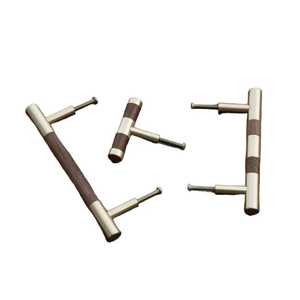 Antique Brass Pull Handle European Vintage Style Entry Gate <b>Grab</b> <b>Bar</b> Traditional Cast Iron Bronze Door Pull Hardware Set - Product Image 3