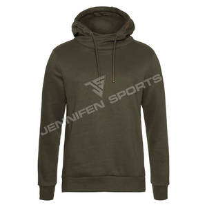 เสื้อฮู้ดดี้ผู้ชายแบบ unisex สำหรับฤดูหนาว ขายส่ง พร้อมเชือกผูก ปรับแต่งพิมพ์ลายปักโลโก้ ผ้าฝ้ายระบายอากาศได้ดี - Product Image 1