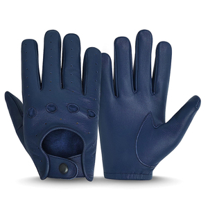 New Style Fashion Sports <b>Driver</b> <b>Gloves</b> Lambskin Leather Men Heavy Duty Industrial Safety Eco-Friendly Breathable Touchscreen Car - Product Image 1