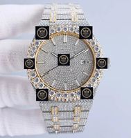 Montre automatique de luxe pour homme Hip Hop Iced Out, 42 mm, mécanique, avec diamants Moissanite