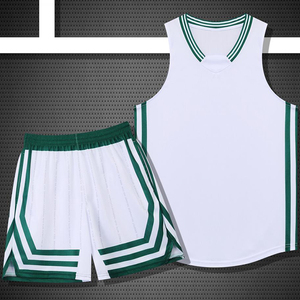 Conjunto de Uniforme de Baloncesto sin Mangas para Hombre, Jersey y Pantalones Cortos de Poliéster de Color Sólido, Nombre y Número del Jugador Personalizados, Empaque Personalizado de la Marca - Product Image 3