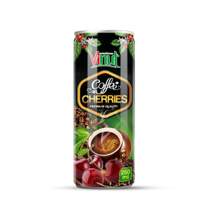 Boisson en purée de café Arabica Robusta en canette aluminium 250ml 10 Brix 24 canettes Sans OGM Sans produits laitiers Sans gluten VINUT Vente en gros Marque privée - Product Image 1