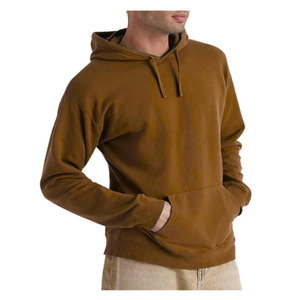 Men's Winter Hoodie Sweatshirt Breathable 100% Cotton Eco-Friendly Loose Fit 480g Long Sleeve Pullover Pocket <b>Design</b> Custom Logo - Product Image 5