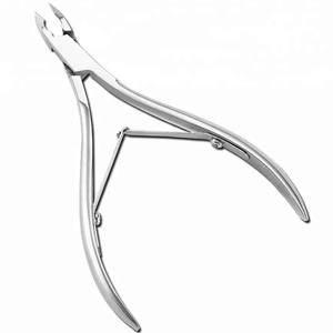 Tijeras Profesionales Curvas de Acero Inoxidable para Cutículas con Cuchilla Afilada para Manicura y Pedicura, Uso en Salón - Product Image 1