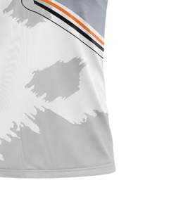 Camiseta Polo Personalizada para Hombre en Gris Claro y Blanco, Manga Corta, Estampado Gráfico, Transpirable, de Poliéster, Deportiva, Casual, para Golf y Entrenamiento - Product Image 6