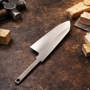 SAZ ENTERPRISES Promotion Couteau de Chef Artisanal en Acier Inoxydable 8 pouces, Lame Pleine Longueur, Style Industriel, Ambidextre - Product Image 5