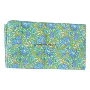 Tela de algodón puro 100% oscuro, Tela con estampado de bloque de mano Floral indio para mujer y niño, bolsos de ropa, diseño de bloque Floral, estampados indios - Product Image 2