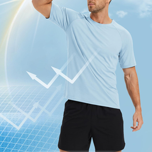 Camiseta Deportiva de Manga Corta para Hombre, de Secado Rápido, Color Sólido, Transpirable, para Entrenamiento, Gimnasio y Deportes - Product Image 5