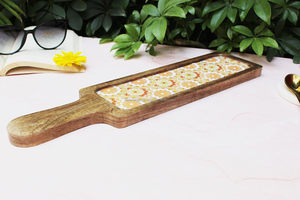 Bandeja de Servir de Madera Hecha a Mano, Ecológica y Más Vendida, con Asas para Servir Fácilmente Alimentos y Bebidas, Falak World Export - Product Image 6