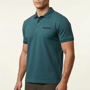 Chemise polo pour homme, dernier design, haute qualité, respirante, décontractée, tricotée, 100% coton, manches courtes, vente en gros - Product Image 2