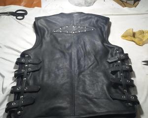 High Performance <b>Leather</b> Motorcycle Riding Vest Men Racing Safety Windproof Plus Size Custom Made Waterproof 2026 Made Pakistan - Product Image 3