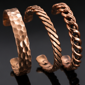 Vintage Twisted <b>Rope</b> Patterned Pure Copper Open Band <b>Bracelet</b> Exquisite Craftsmanship Fashion Jewelry - Product Image 4