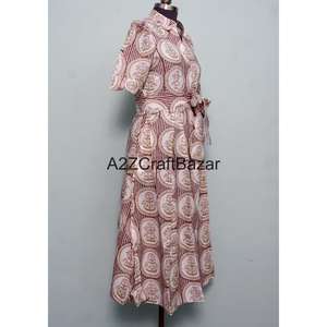 Vestido maxi informal de algodón 100% para mujer, cómodo, para fiesta en la playa, diseño elegante y recto. - Product Image 5