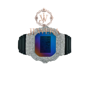Best Selling Mossinate Luxury Rubber Diamond <b>Watch</b> Water Resistant Timepiece with Genuine Diamonds <b>for</b> Men and Women - Product Image 1
