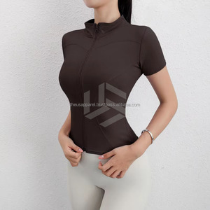 Nouvel arrivage : Veste de sport zippée sans coutures pour femme, respirante, avec passe-pouces, coupe ajustée, idéale pour le yoga - Product Image 4