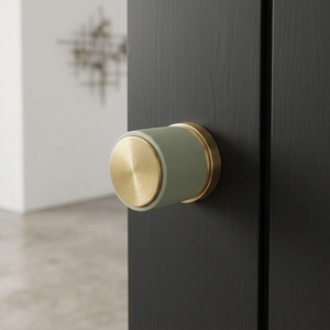 Luxury Real Marble Door <b>Handle</b> Set | Premium Mortise Stainless Steel Antique, Graphite Black & PVD Gold Finish Hardware - Product Image 2