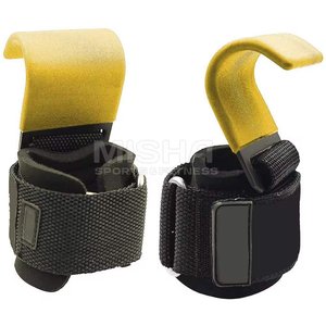 Crochets de musculation robustes avec support de poignet réglable, crochets de levage antidérapants pour la musculation – Logo personnalisé - Product Image 5
