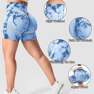 Shorts Deportivos de Cintura Alta para Mujer, sin Costuras, con Logotipo Personalizado al por Mayor, Shorts de Gimnasio, Venta Directa de Fábrica, Shorts Deportivos para Mujer - Product Image 4