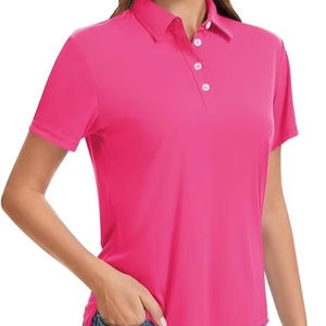 Camiseta Polo Casual Unisex al por Mayor, Camiseta Polo a Rayas de Manga Corta para Mujer Hecha a Medida, Disponible para Personalización de Logotipo - Product Image 1