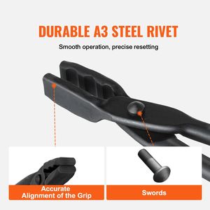Pinces de forge en acier au carbone de 18 pieds avec rivets en acier A3 pour la forge et les sabots, formes courbées, multi-outils - Product Image 6