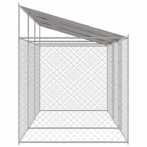Cage pour chien Silver Roof avec dimensions de 236,22 x 78,74 x 101,57 pouces pour animaux de compagnie, maisons et meubles pour animaux - Product Image 5