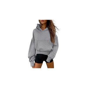 Sweat-shirt à capuche oversize pour femme, en molleton, décontracté, coupe ample, manches longues, streetwear - Product Image 1