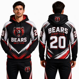 Sudaderas con Logotipo Personalizado Sublimado al por Mayor, Sudadera Deportiva con Estampado Completo en Poliéster, Fabricante OEM, Proveedor de Ropa Deportiva para Clubes 2026 Pro X - Product Image 1