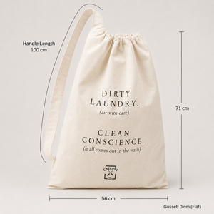 Bolsa de Lavandería de Algodón de 180 GSM con Impresión Personalizada, 56x71 cm, Bolsas Grandes Reutilizables con Cordón para Ropa Sucia, Venta al por Mayor para Hoteles, OEM, ODM - Product Image 2