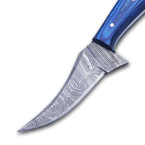 Customizable Stainless Steel Hunting <b>Knife</b> with Comfortable Handmade Curved Skinner <b>Knife</b> with <b>Bone</b> <b>Handle</b> & Leather Sheath - Product Image 2