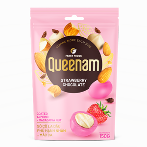 Factory OEM/ODM Wholesale High Quality Dragee <b>Chocolate</b> 150G Strawberry <b>Chocolate</b> Coated Almond Macadamia Nuts HALAL Hot Sale - Product Image 1
