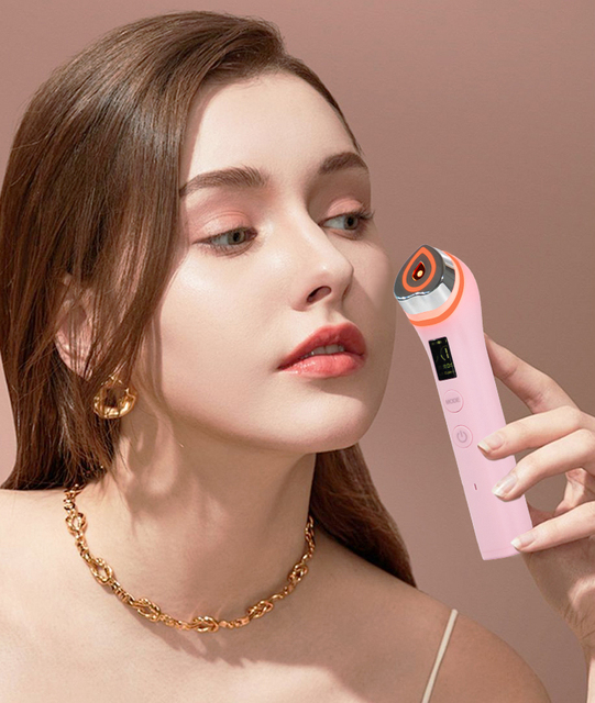 Authentic 6 in 1 Multi Ager Booster Pro Wand Facial Skin Therapy Lights Tool for Beauty Care 5 Colors for Face Lifting
