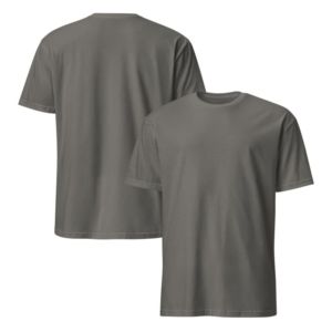 Camiseta Unisex Beige de Cuello Redondo y Manga Corta, 100% Poliéster, Estampado Animal, Color Liso, Ajuste Personalizado para Adultos - Product Image 2