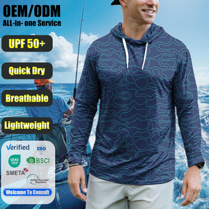 Camiseta Transpirable Impermeable UPF 50, Camiseta de Pesca Unisex de Manga Larga con Malla Ventilada y Protección UV - Product Image 1