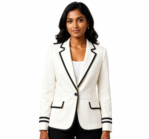 Blazer Elegante de Color Sólido para Mujer, Ropa Griega Delta Sigma de la Hermandad Cosh International, Blazer para Negocios - Product Image 1