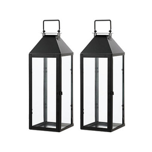 Farol de hierro ecológico de color negro para decoración de iluminación en el hogar, bodas y festividades, faroles colgantes y de pie en oferta. - Product Image 2