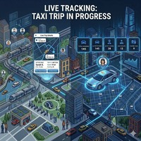 Desarrollo de Aplicaciones Móviles para Reserva de Taxis, Panel de Administración, Rastreo en Vivo, Gestión de Viajes, Android para Plataforma, Internet, Linux, MAC