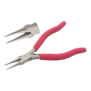 125mm <b>Nose</b> Pliers Stainless Steel Smooth Jaws Spring Matt Foam Handles Circlip Crimping Fishing DIY Jewelry Making Crafts Needle - Product Image 1